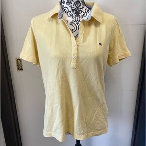 Tommy Hilfiger Size XL Yellow Classic Slim Fit Polo Short Sleeve Shirt